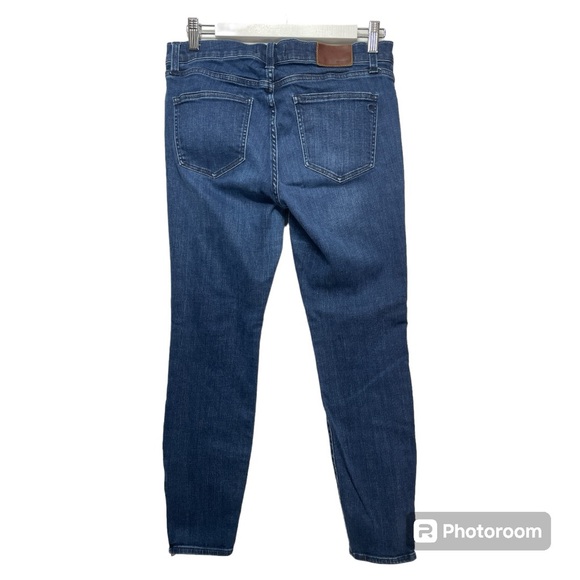 Madewell Skinny Skinny Ankle Zip Dark Wash Denim Jeans Women's Size 29 - Picture 7 of 16